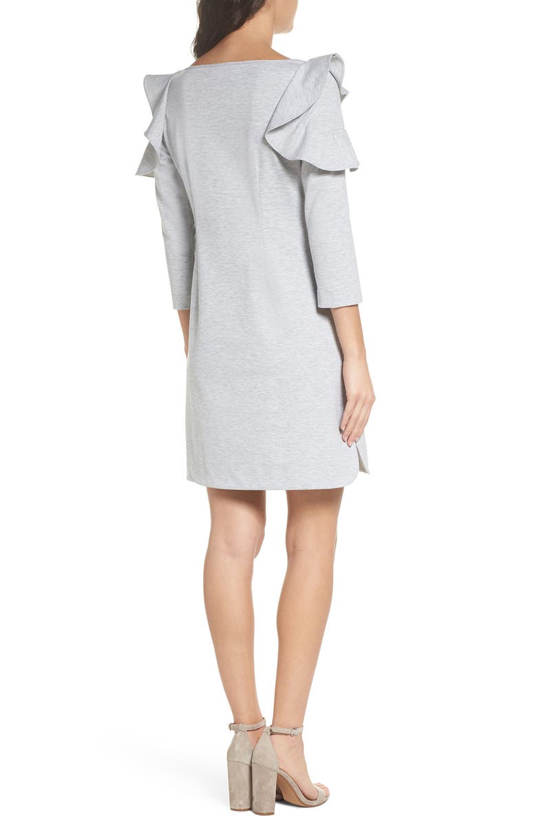 Chelsea28 Ruffle Shoulder Sweatshirt Dress, Alternate, color, 