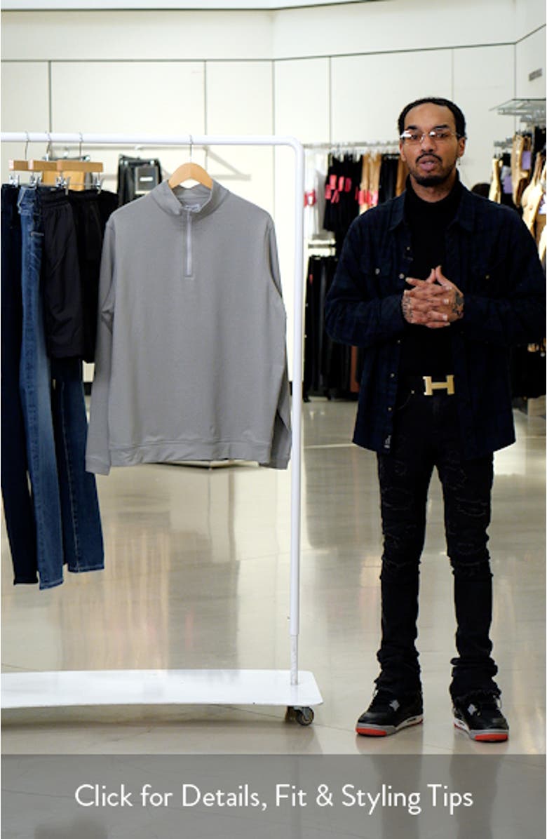 Men's Perth Stretch Quarter Zip Pullover, sales video thumbnail