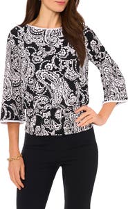 Chaus Paisley Print Blouse
