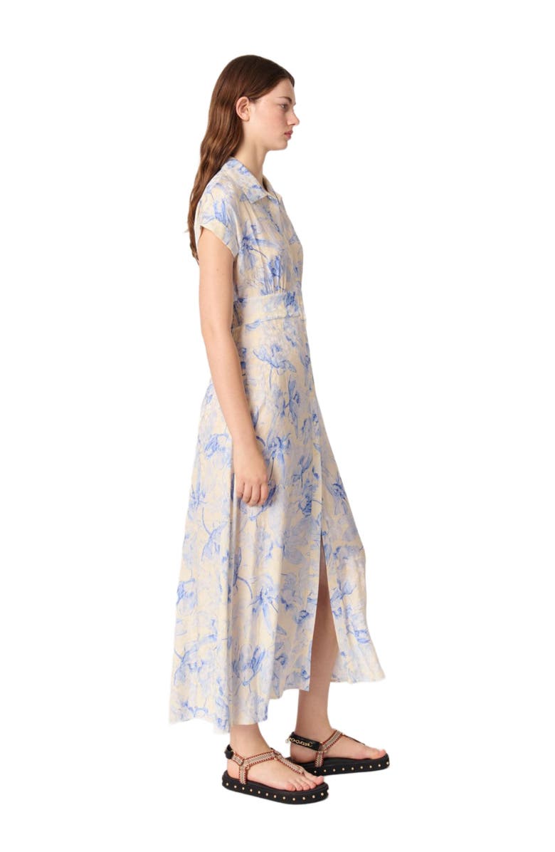 maje Patterned maxi dress, Alternate, color,