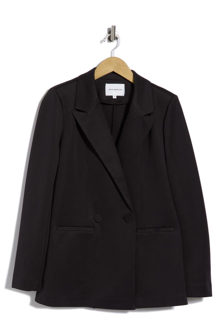 Sculpting 2.0 Double Breasted Blazer, Main, color, BLACK001