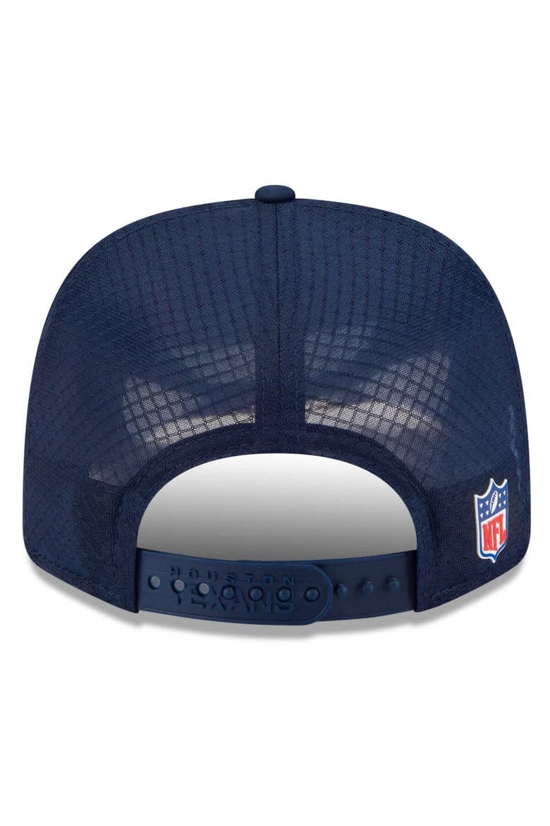 Men's New Era Navy Dallas Cowboys 2025 Sideline Throwback 9SEVENTY Trucker Adjustable Hat, Alternate, color, Navy