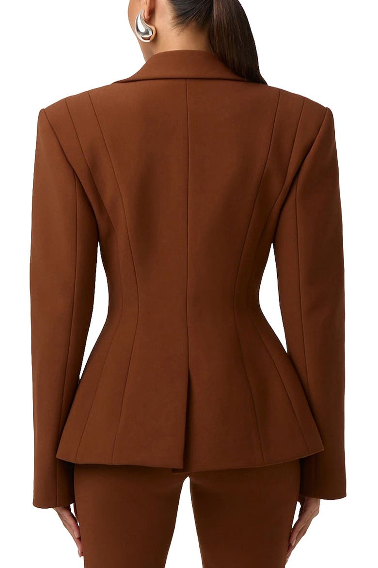 Ponte Blazer, Alternate, color, DARK MOCHA