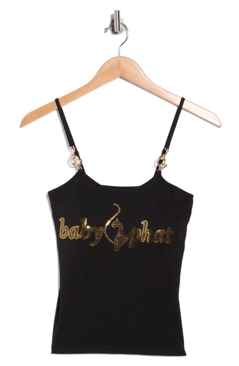 Baby Phat Logo Cami with Metal Trim, Main, color, 