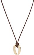 ARGENTO VIVO Serena Upside Down Horseshoe Pendant Cord Necklace