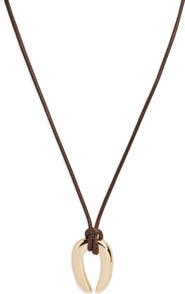ARGENTO VIVO Serena Upside Down Horseshoe Pendant Cord Necklace