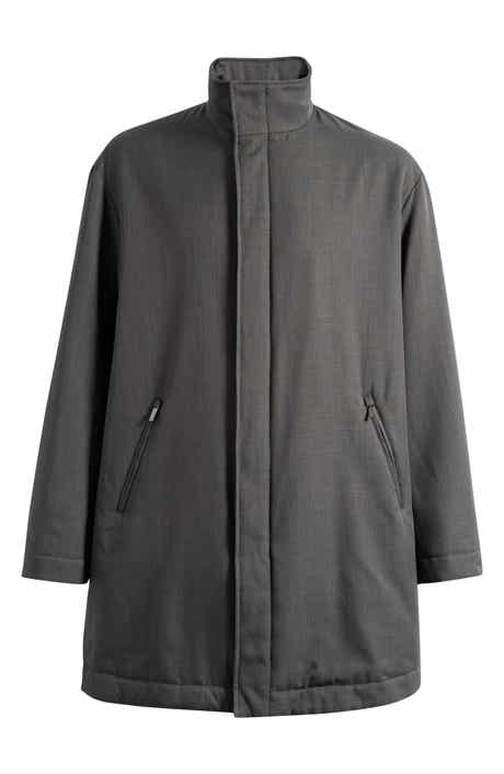 Emporio Armani Caban Stand Collar Coat