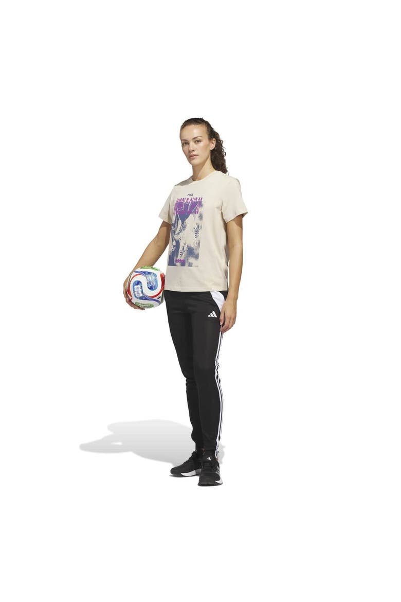 Women's adidas  Beige 2026 FIFA World Cup Concert Series Game Day T-Shirt, Alternate, color, Beige
