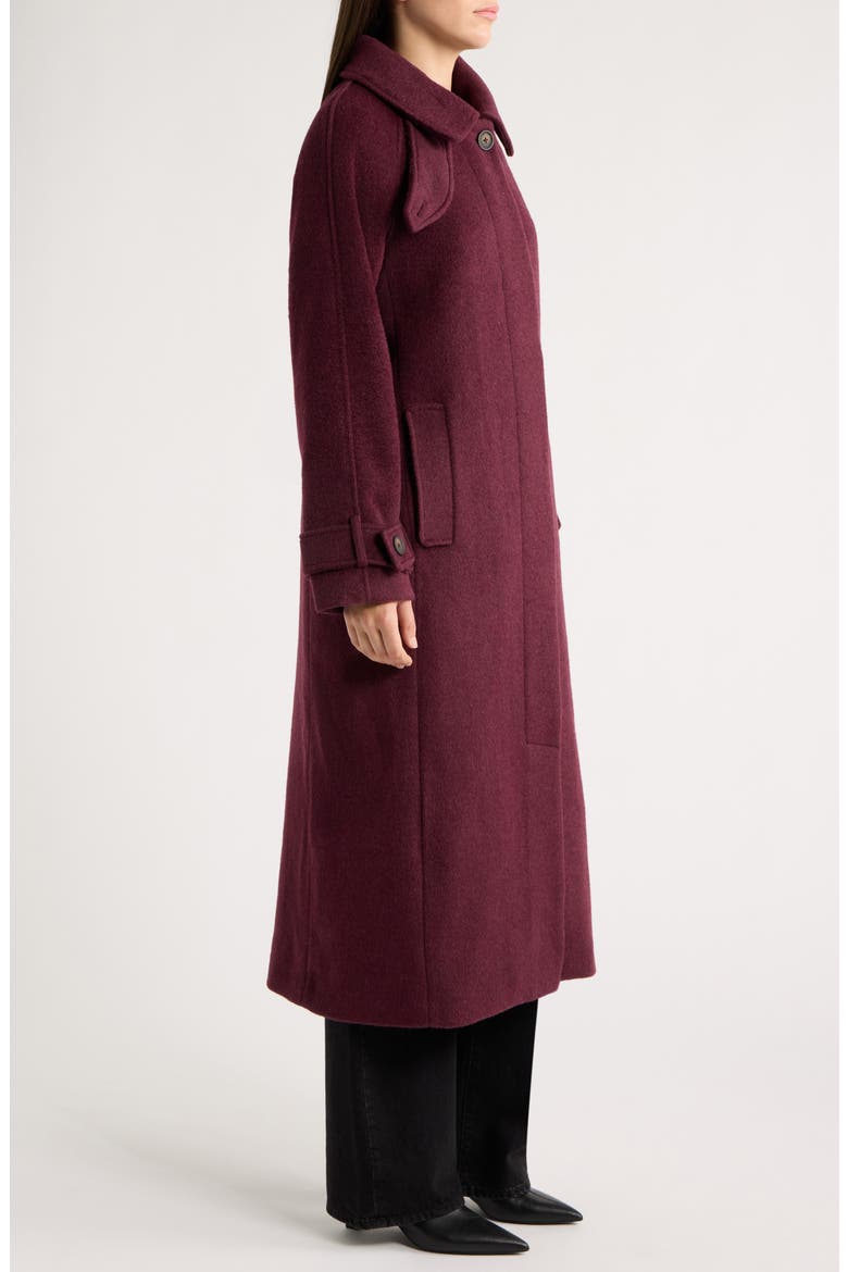 Relaxed Double Breasted Coat, Alternate, color, CHERRY LACQUER