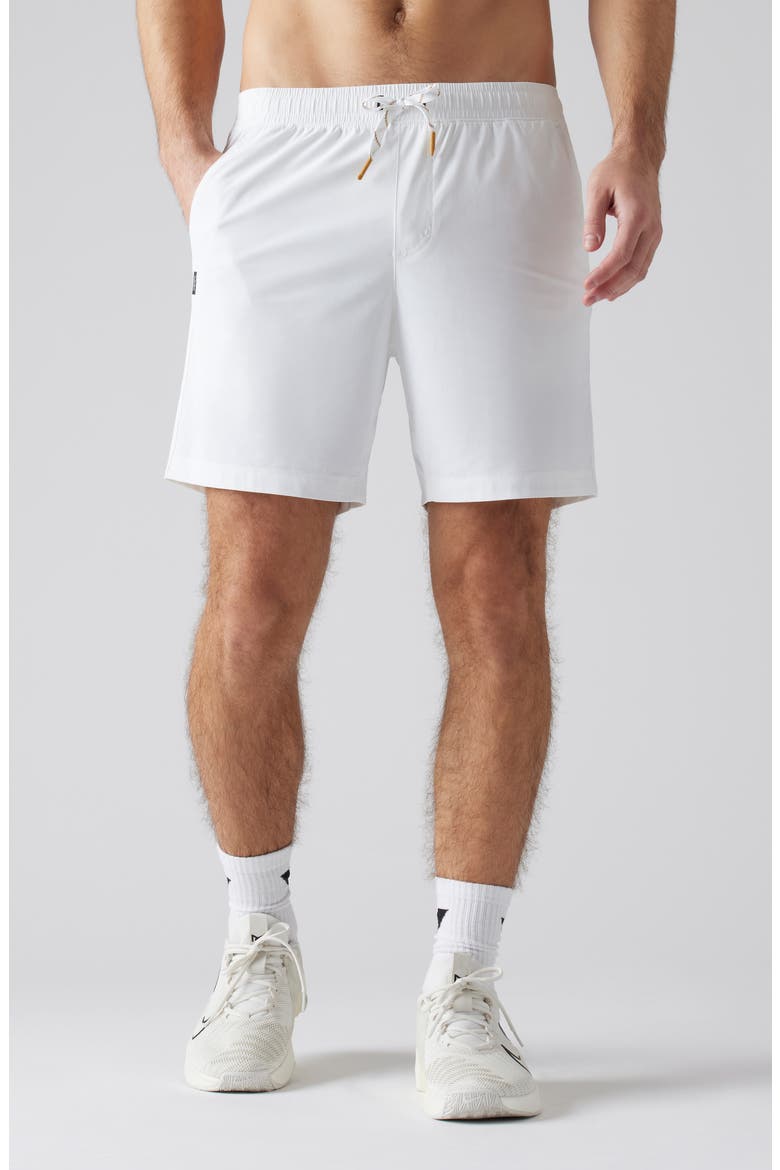 Pursuit 7-Inch Lined Training Shorts, Main, color, BRIGHT WHITE