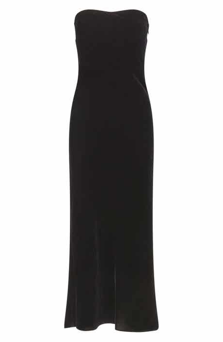 Veronica Beard Flora Strapless Maxi Dress