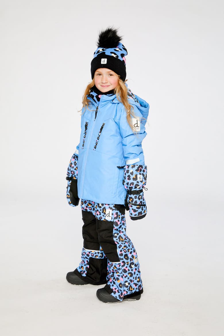 Teknik Expandable Sleeve Reinforced Jacket & Leopard Pants Two Piece Snowsuit, Alternate, color, Bright Blue-Violet