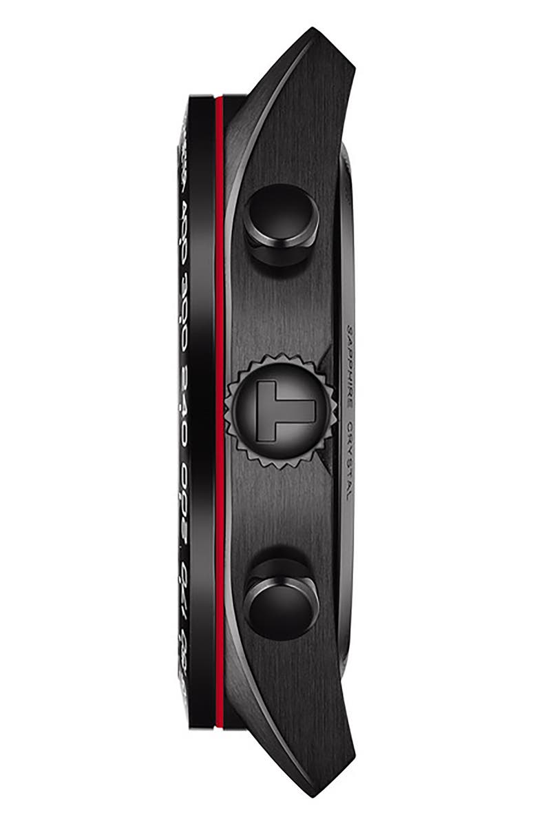 Tissot Men's PRS 516 Chronograph Leather Strap Watch, 45mm, Alternate, color,