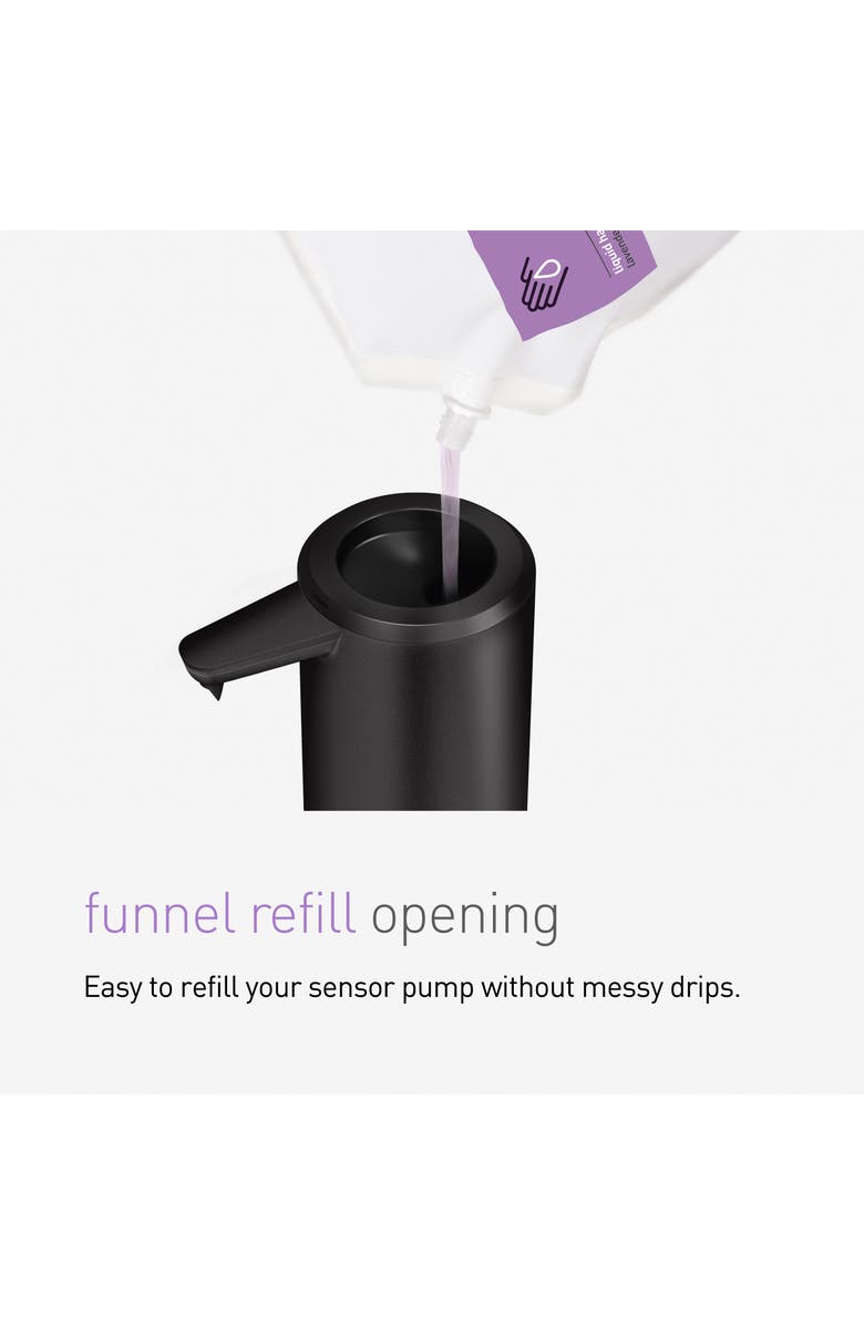 simplehuman Rechargeable 9-Ounce Liquid Soap Sensor Pump, Alternate, color, 