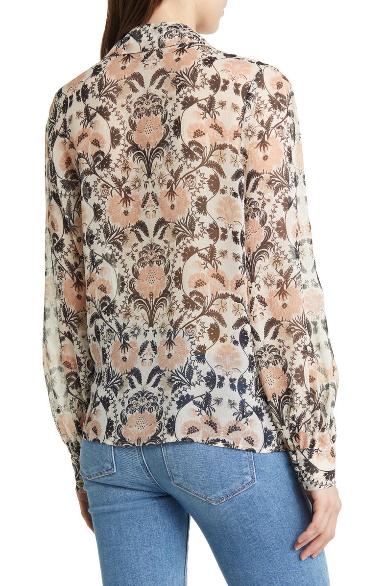 PAIGE Jodelle Floral Silk Blouse, Alternate, color,