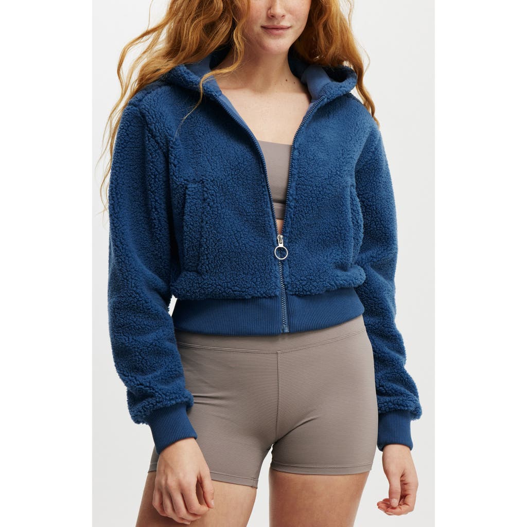 COTTON ON BODY COTTON ON BODY HOODED SOFT FLEECE ZIP THROUGH JACKET