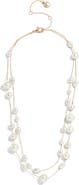 BaubleBar Blair Layered Faux Pearl Necklace