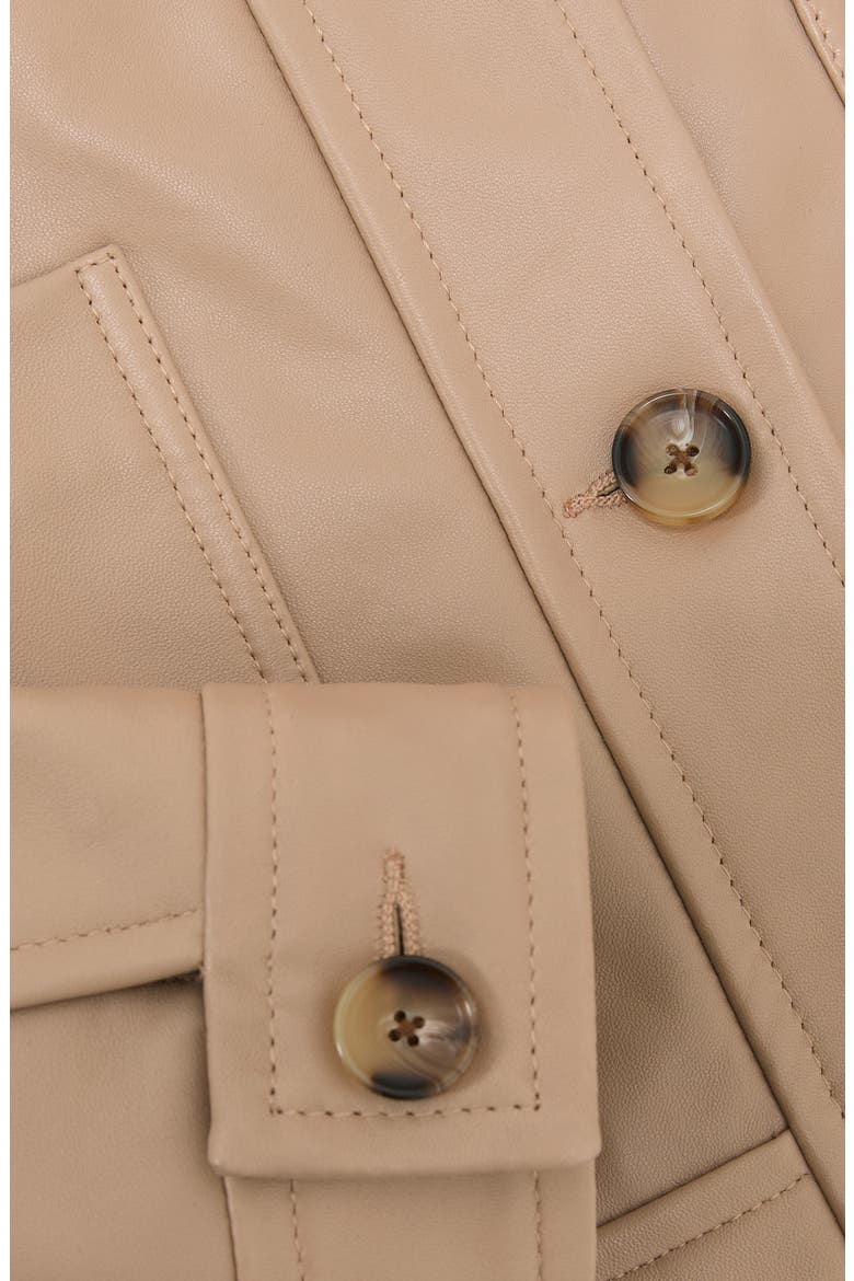 Sonny Leather Crop Jacket, Alternate, color, NEUTRAL