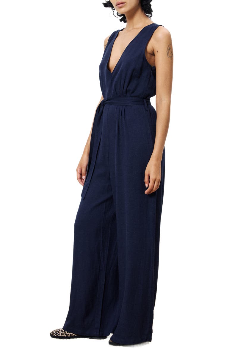 FRNCH Pakize Wide Leg Jumpsuit, Alternate, color, 
