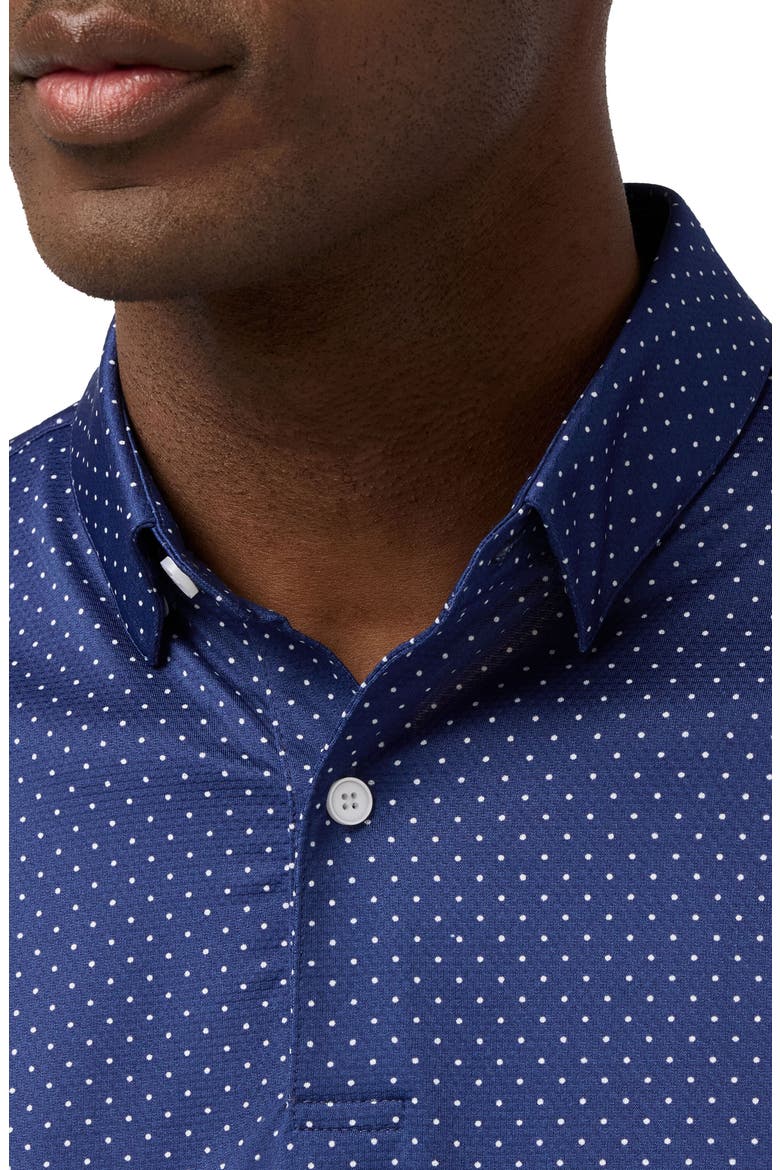 Versa Trim Fit Midnight Navy Dot Polo, Alternate, color, MIDNIGHT NAVY DOT