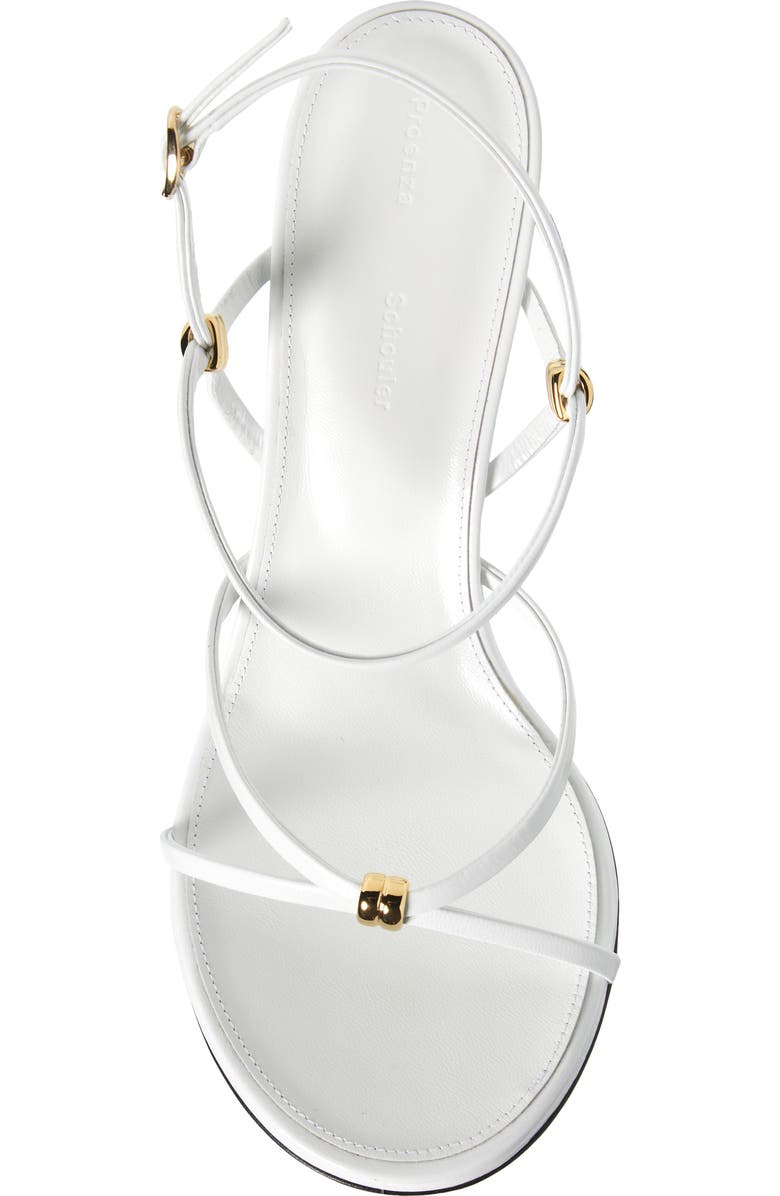 Proenza Schouler Coil Wedge Sandal, Alternate, color, White
