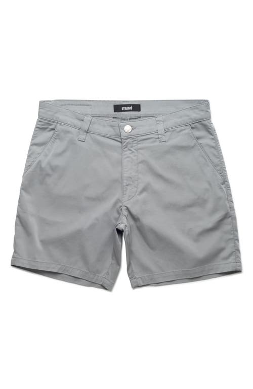 Mavi Jeans Nate Flat Front Stretch Twill Shorts In Monument Gray City Smart