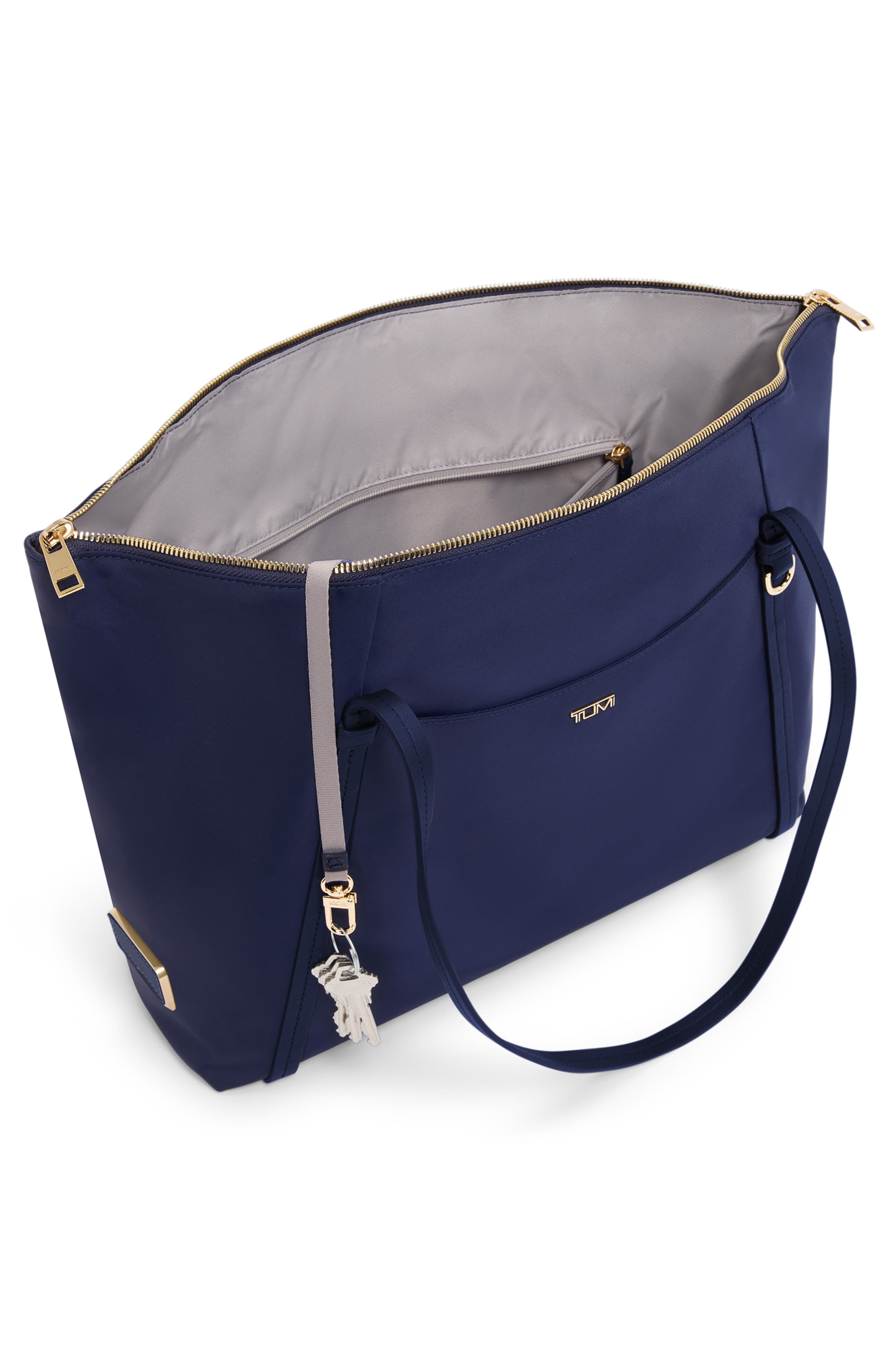 Voyageur Q Tote, Alternate, color, INDIGO/ LIGHT GOLD