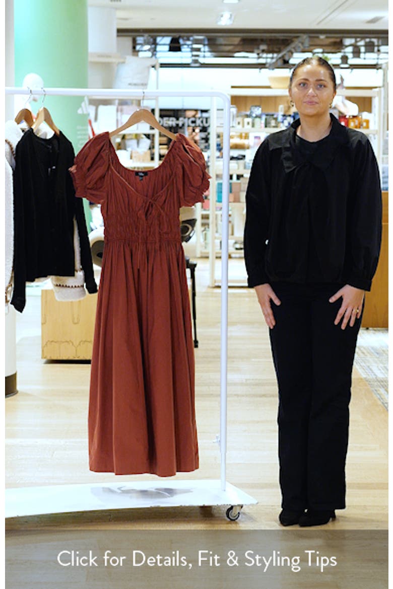 Phillipa Cap Poplin Midi Dress video