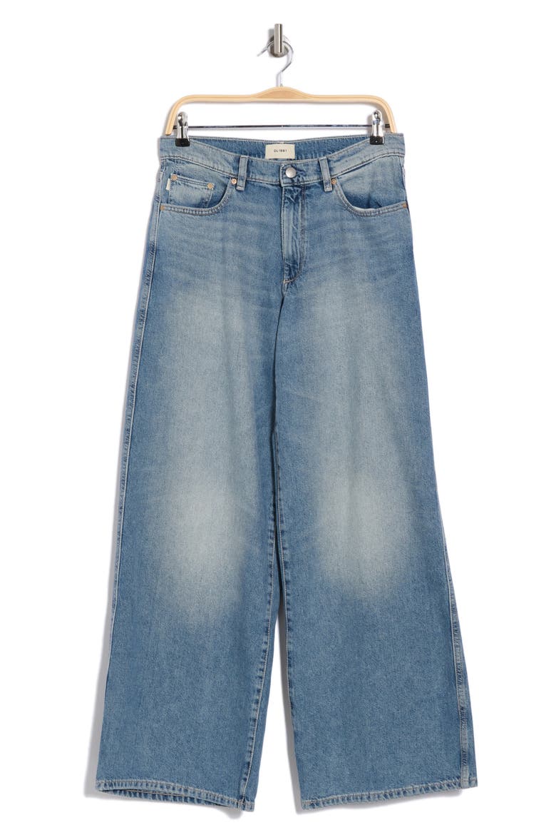 Zoie Relaxed Wide Leg Jeans, Alternate, color, AGED MID