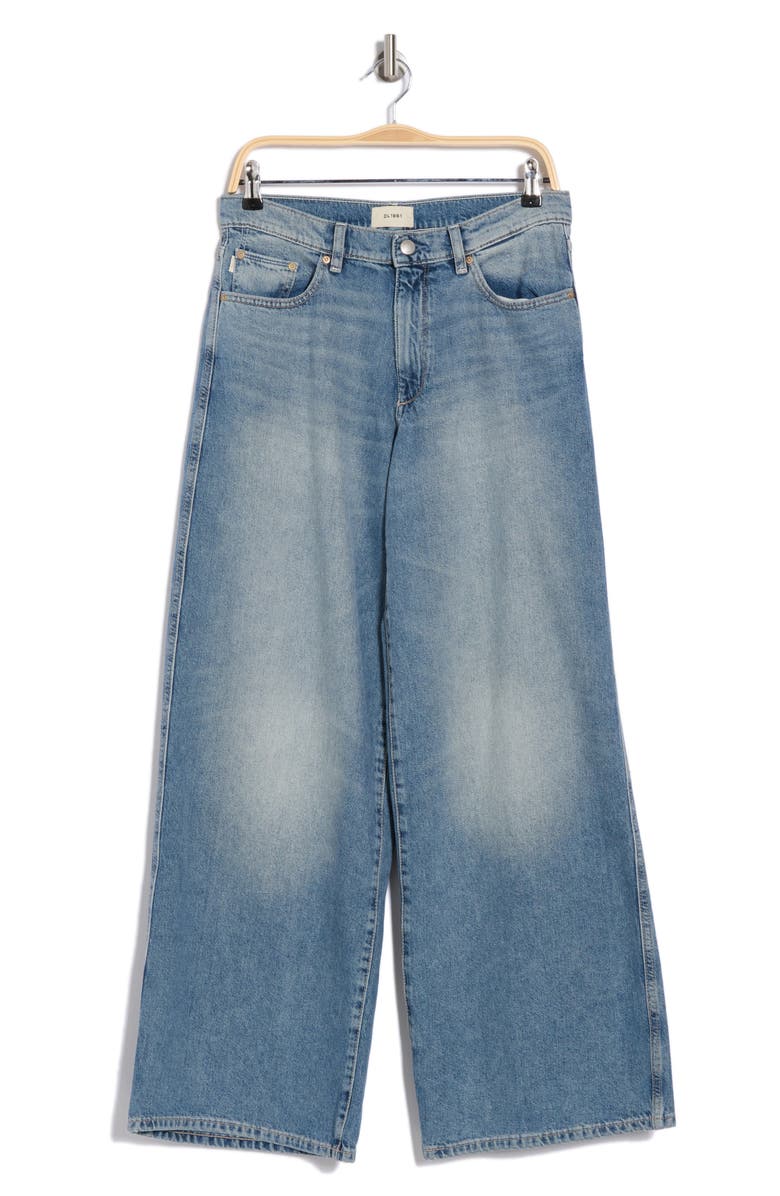 DL1961 Zoie Low Rise Relaxed Wide Leg Jeans, Alternate, color, Aged Mid