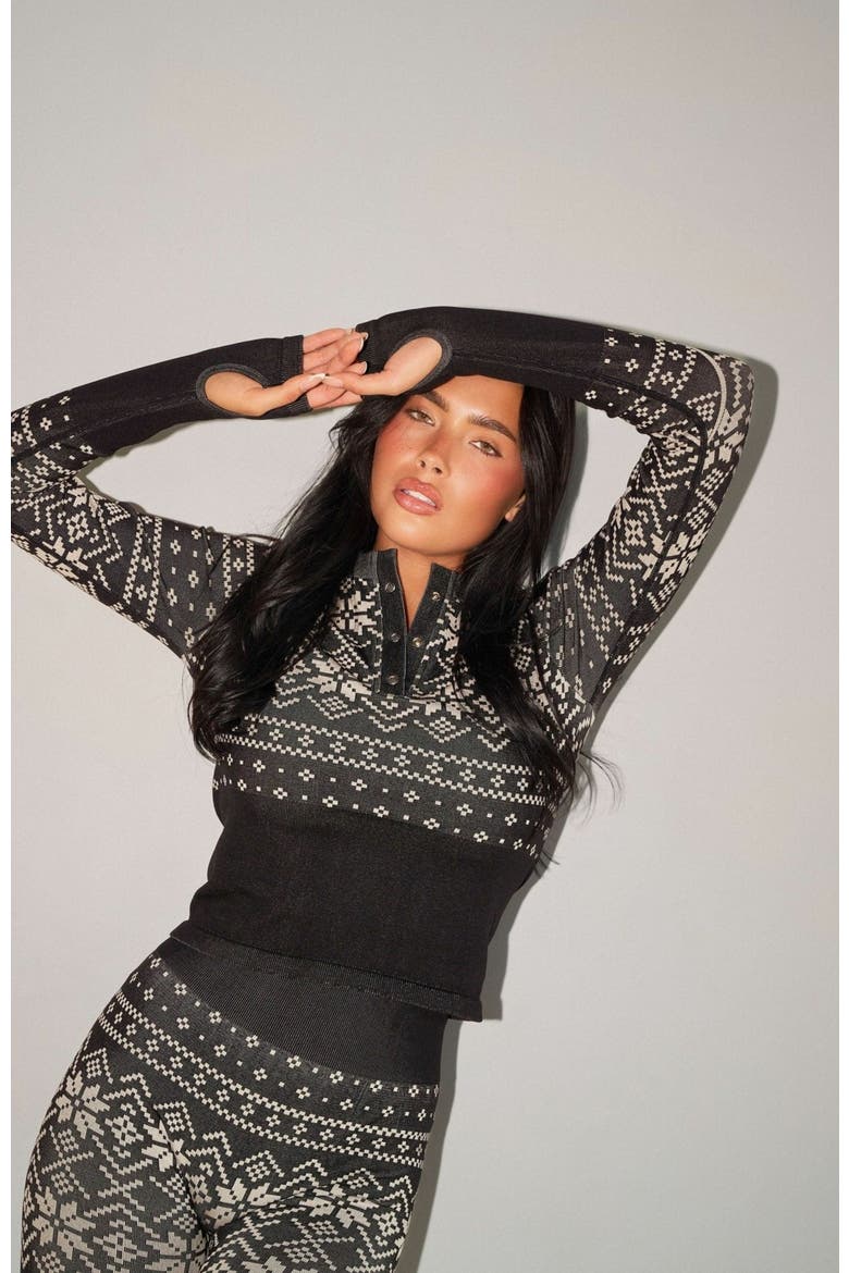 BaseLayer Henley Top, Alternate, color, Apres Ski