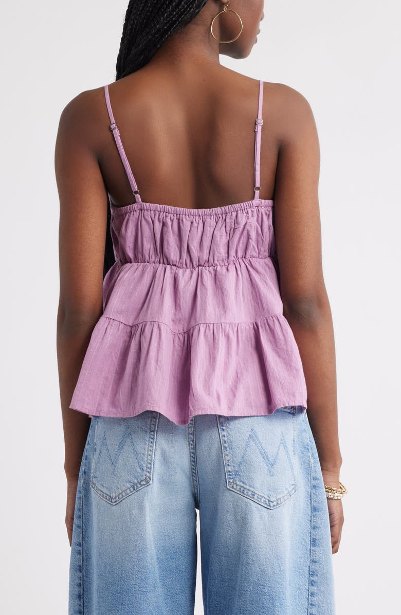 Treasure & Bond Dobby Tiered Camisole, Alternate, color, Purple Valerian