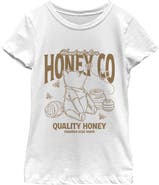 Winnie the Pooh Girl's Winnie the Pooh Hundred Acre Quality Honey Graphic T-Shirt