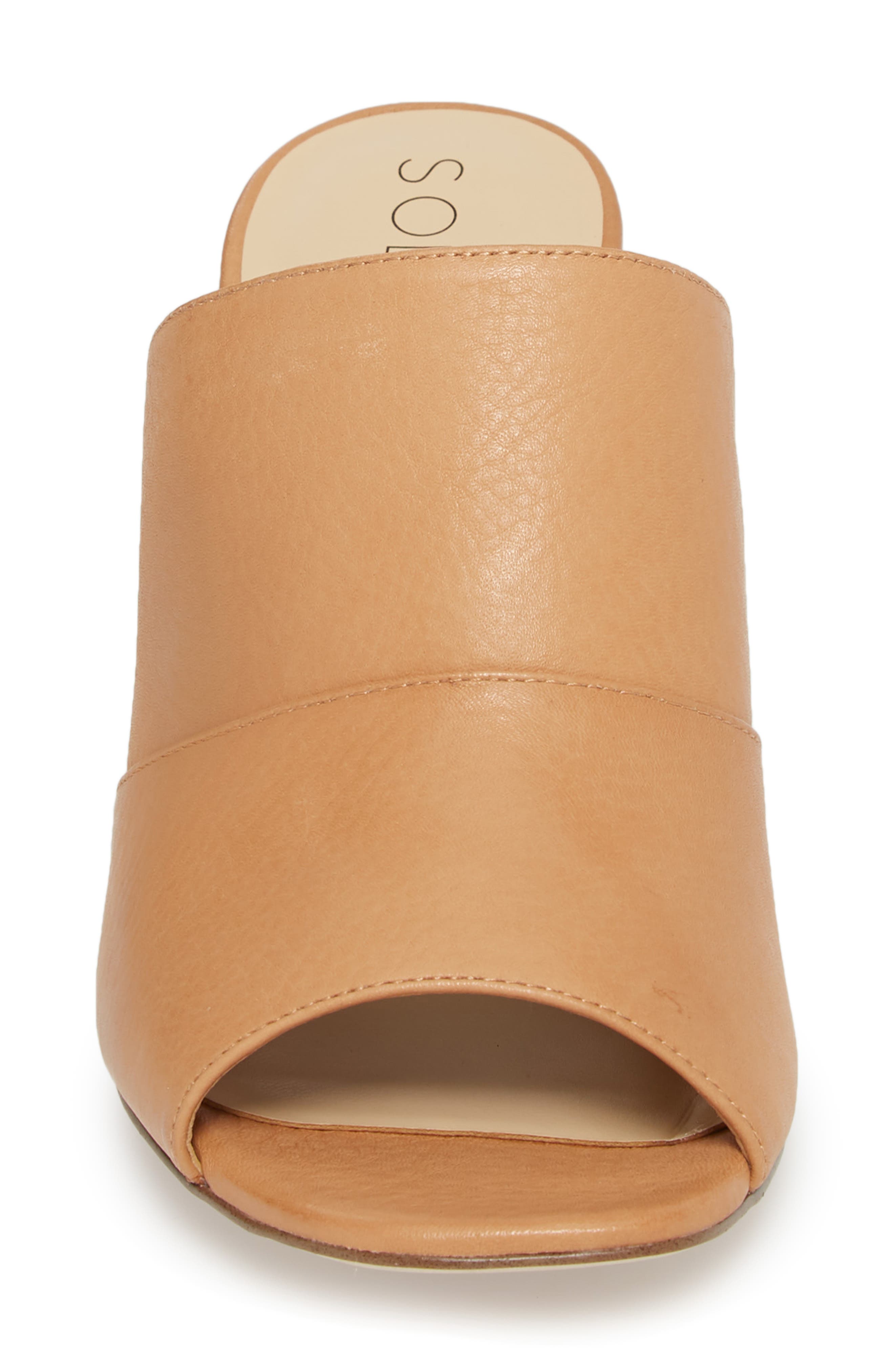 Joannah Mule, Alternate, color, CAMEL LEATHER