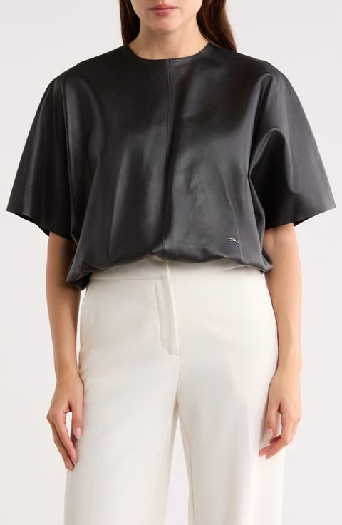 Leather Crop Top