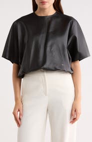 Longchamp Leather Crop Top