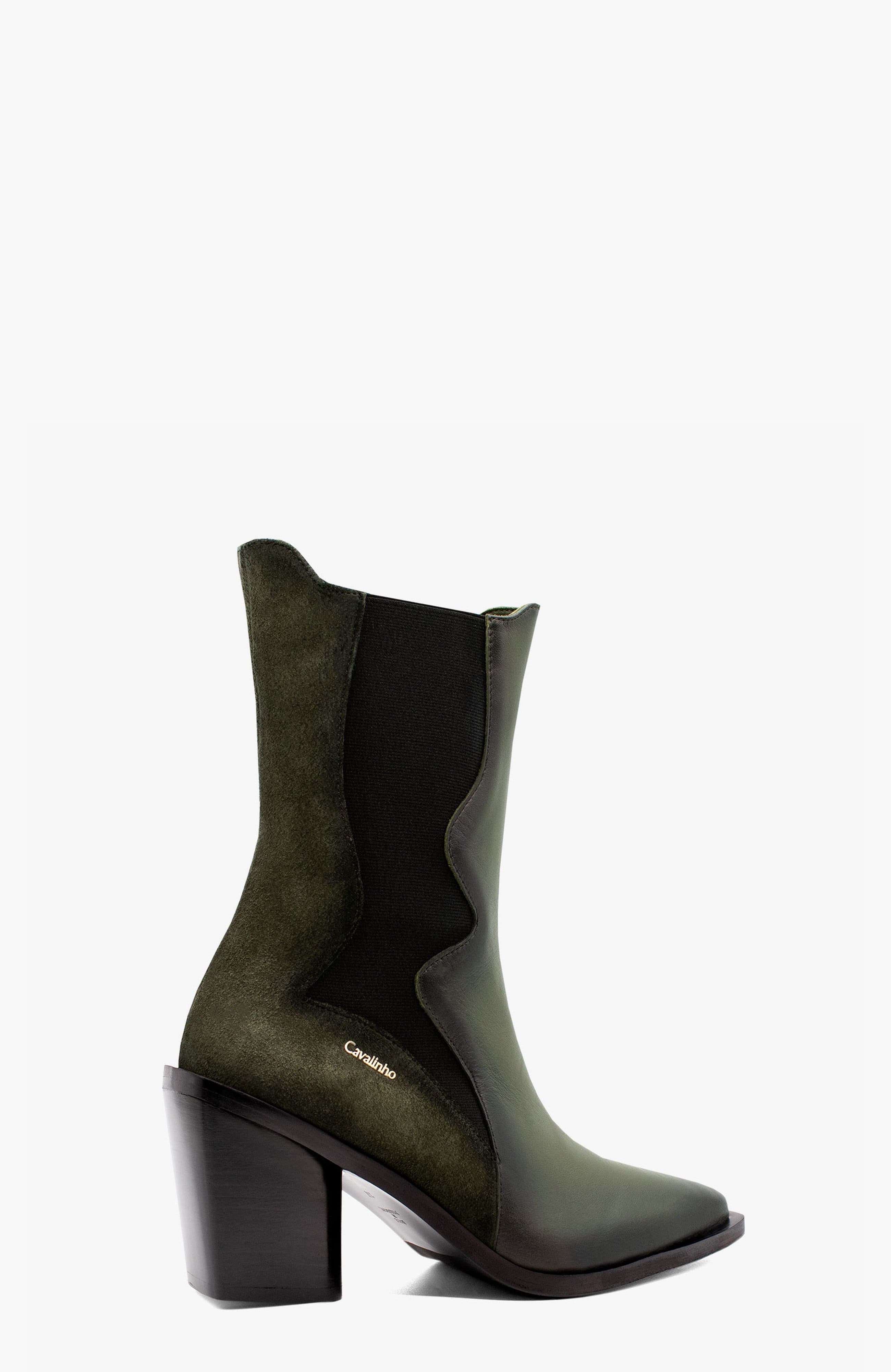 Arizona Suede Boots, Alternate, color, Dark Green