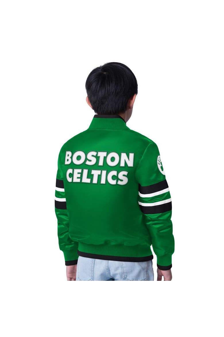 Youth Starter Kelly Green Boston Celtics Scout Varsity Full-Snap Jacket, Alternate, color, Kelly Green