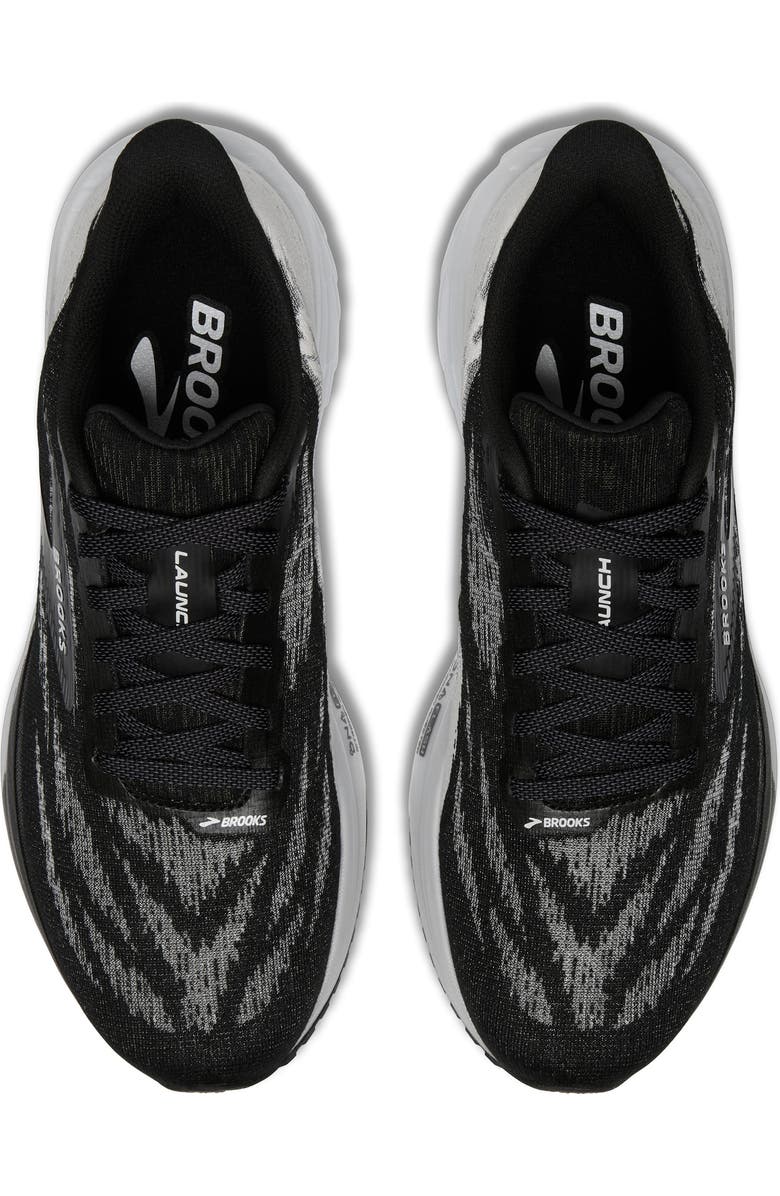 Brooks Launch 11 Running Shoe, Alternate, color, Black/ White