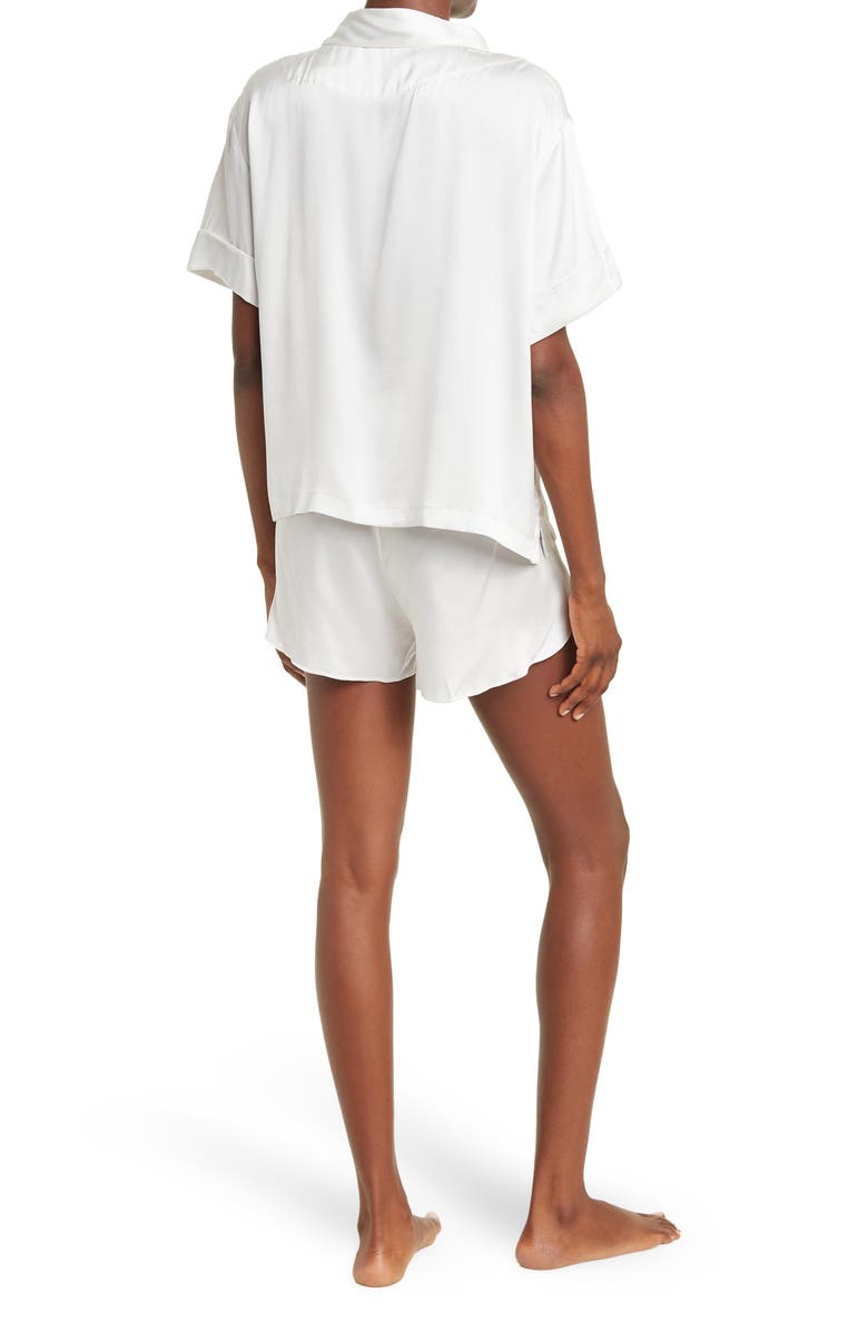 Papinelle Short Silk Pajamas, Alternate, color, 