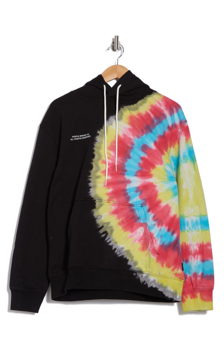 PURPLE BRAND Tie Dye French Terry Hoodie, Alternate, color, 