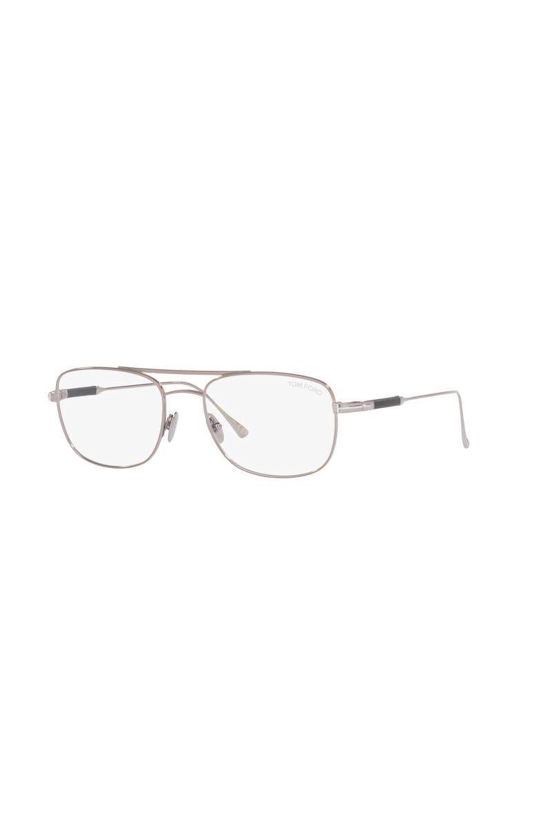 TOM FORD 54mm Square optical glasses, Main, color, Silver