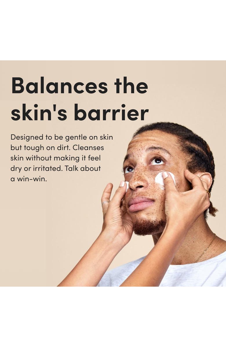 HIMS & HERS High Tide Hydrating Cleanser Gentle, Moisture Rich Daily Face Wash with Hyaluronic Acid & Green Tea, Alternate, color, Beige