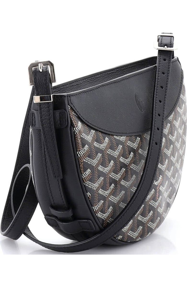 Pre-Owned Goyard Hirondelle Shoulder Bag Coated Canvas and Leather, Alternate, color, Black