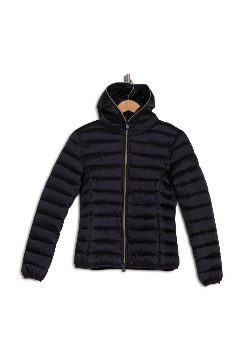 Alexis Puffer Jacket, Alternate, color, BLACK