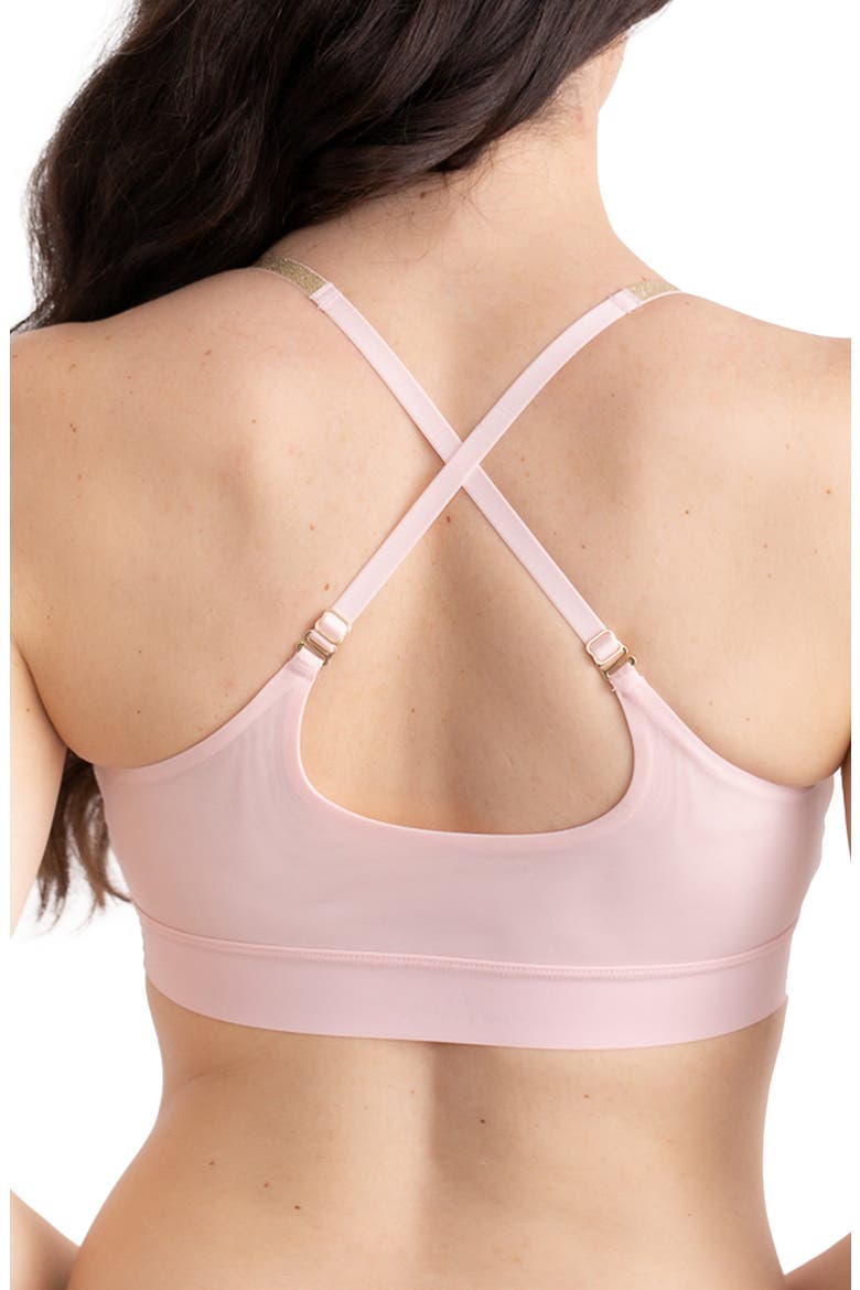 Soft Bra with Mesh, Alternate, color, ROSE QUARTZ