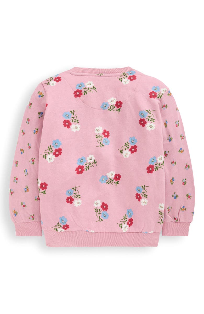 Mini Boden Kids' Floral Print Cotton Sweatshirt, Alternate, color, Hotchpotch Floral