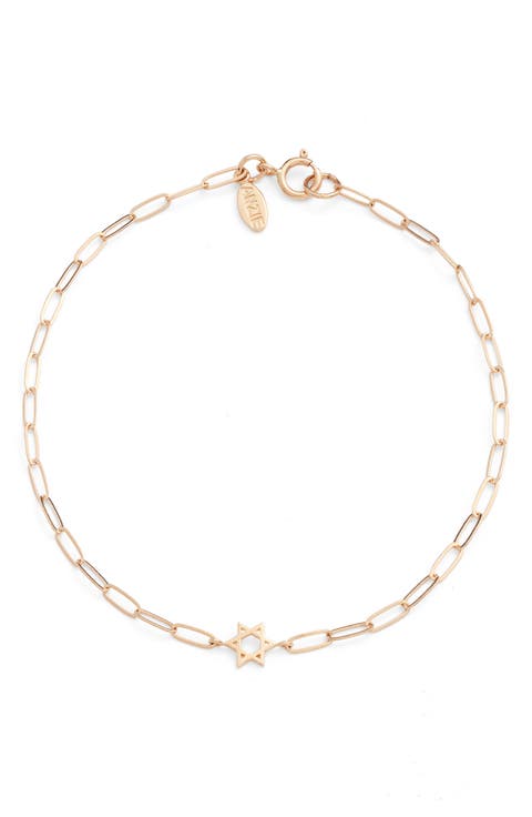 Star of David Pendant Bracelet