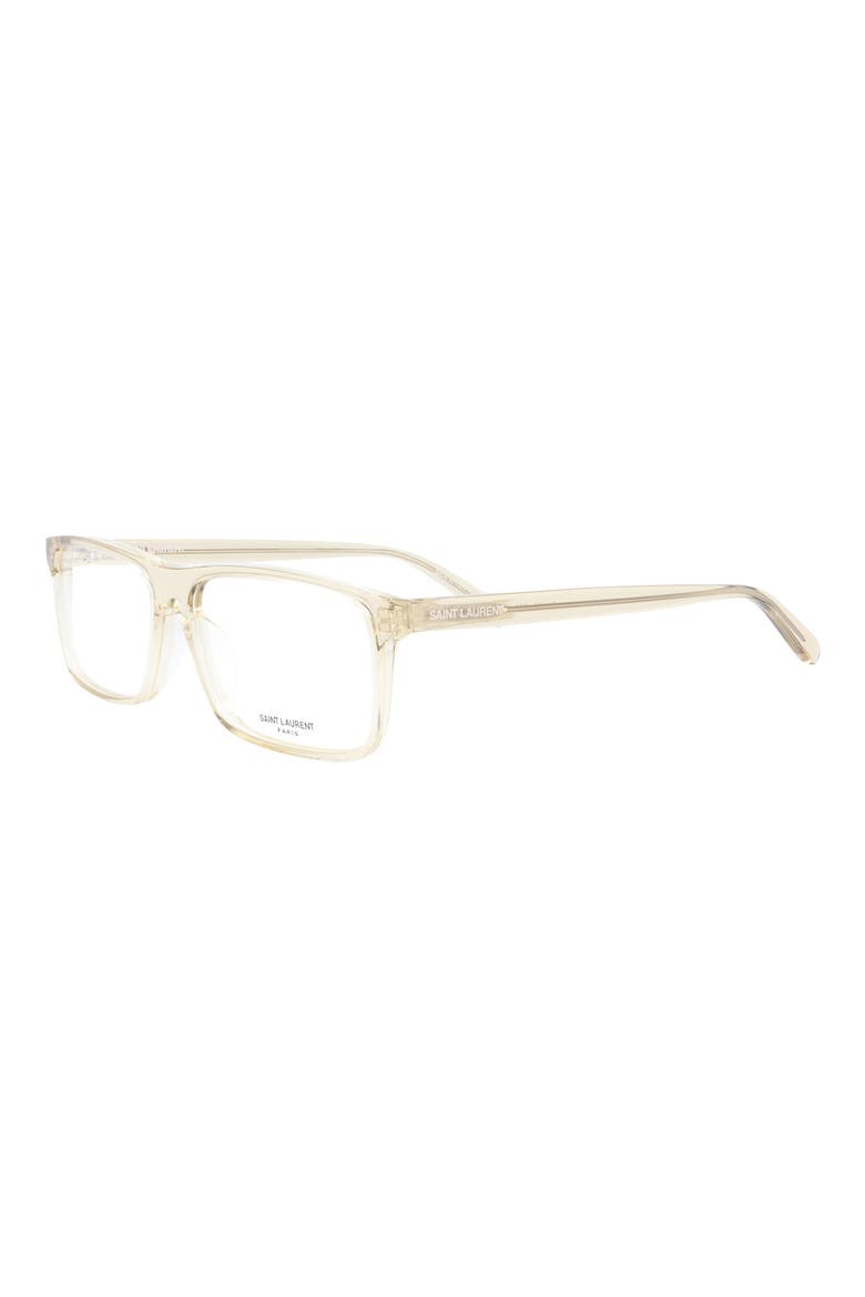 Core 58mm Square Optical Glasses, Alternate, color, YELLOW YELLOW TRANSPARENT