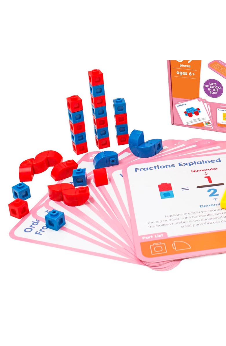 Junior Learning Mathcubes Fractions, 30Pc Activity Set, Alternate, color, Multicolored